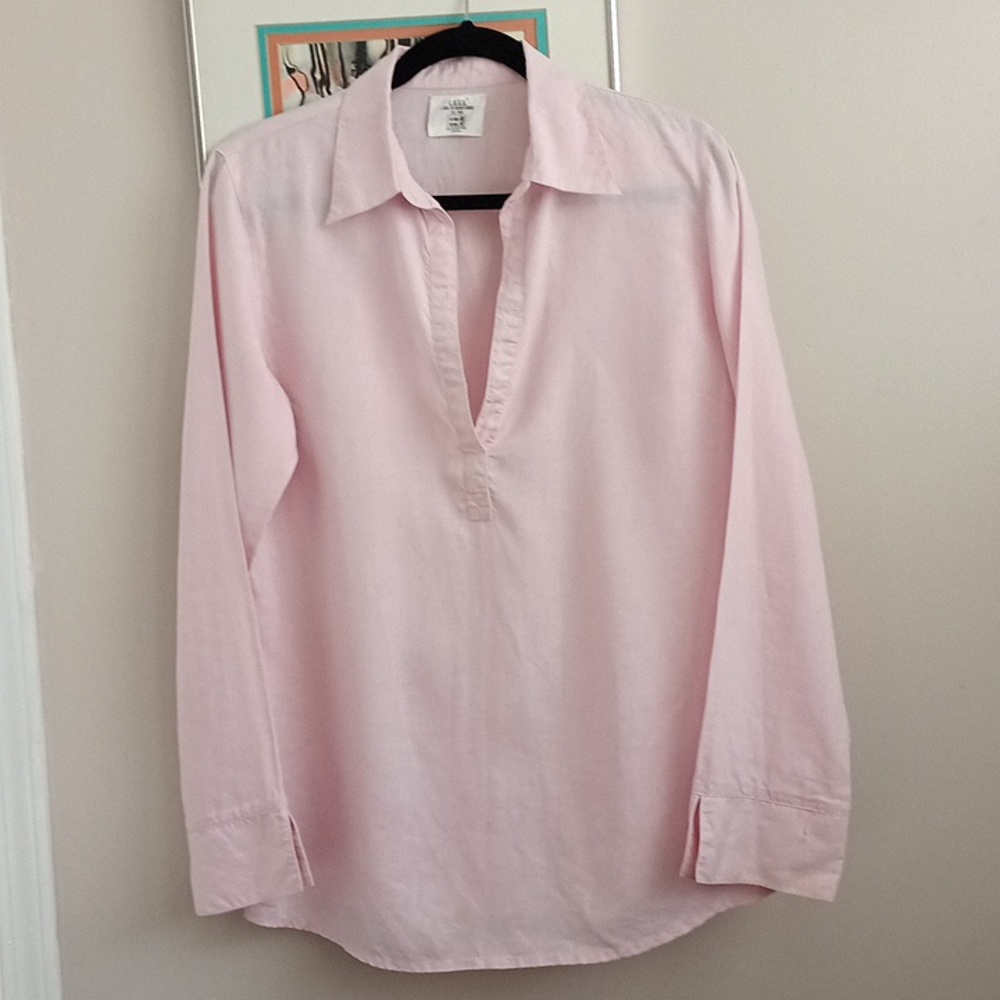 Baby pink linen tunic LOGG brand